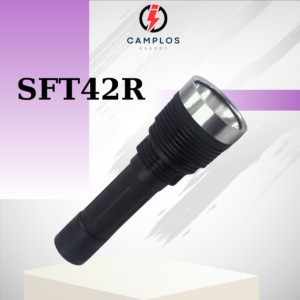 Camplos Đèn pin siêu sáng M50 SFT42R 3300 lumen tầm xa 980m đèn bin cầm tay hợp kim nhôm chống nước pin 21700